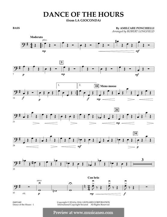 Dance of the Hours: Bassstimme by Amilcare Ponchielli