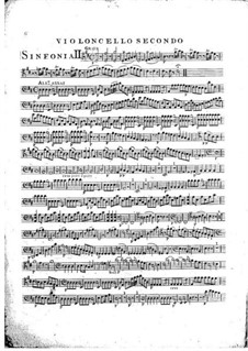 Sinfonie Nr.1 in D-Dur, G.503 Op.12: Cellostimme II by Luigi Boccherini