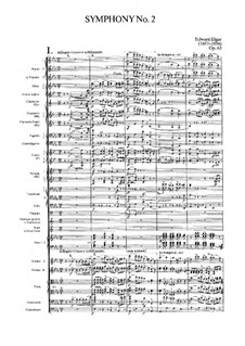 Sinfonie Nr.2 in Es-Dur, Op.63: Vollpartitur by Edward Elgar