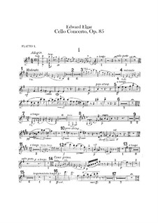 Konzert für Cello und Orchestre, Op.85: Flötenstimmen by Edward Elgar