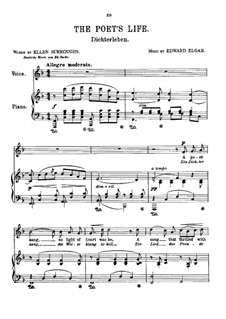 Sieben Lieder: Nr.4 Dichterleben by Edward Elgar