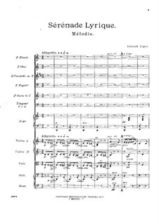 Lyrische Serenade: Vollpartitur by Edward Elgar
