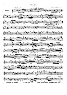 Klaviertrio in Es-Dur, Op.13: Violinstimme by Flodoard Geyer