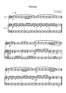 Nr.1 Melodie: Für Violine und Klavier by Robert Schumann