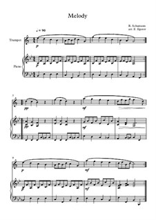 Nr.1 Melodie: For trumpet and piano by Robert Schumann