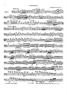 Klaviertrio in Es-Dur, Op.13: Cellostimme by Flodoard Geyer