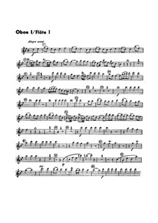 Sinfonie Nr.1 in B-Dur, G.493 Op.21: Oboen- und Flötenstimmen by Luigi Boccherini