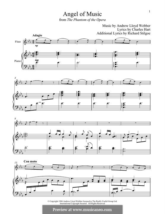 Angel of Music: Für Flöte und Piano by Andrew Lloyd Webber