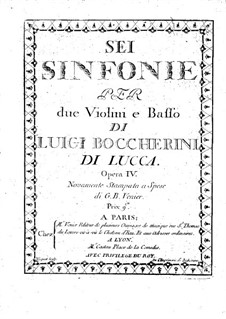 Sechs Streichtrios, Op.4: Violinstimme II, G.83-88 by Luigi Boccherini