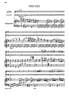 Klaviertrio Nr.28 in D-Dur, Hob.XV/16: Vollpartitur by Joseph Haydn