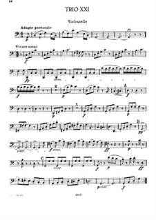 Klaviertrio Nr.35 in C-Dur, Hob.XV/21: Cellostimme by Joseph Haydn