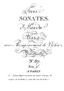 Klaviertrios (Sammlung), Hob.XV: Nr.27-29 by Joseph Haydn