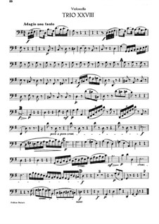 Klaviertrio Nr.18 in G-Dur, Hob.XV/5: Cellostimme by Joseph Haydn