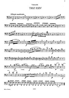 Klaviertrio Nr.21 in B-Dur, Hob.XV/8: Cellostimme by Joseph Haydn