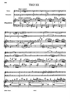 Klaviertrio Nr.23 in Es-Dur, Hob.XV/10: Vollpartitur by Joseph Haydn