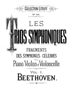 Fragmente: Teile II-III, für Klaviertrio by Ludwig van Beethoven