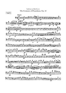 Die Geschöpfe des Prometheus, Op.43: Fagottstimmen I, II by Ludwig van Beethoven