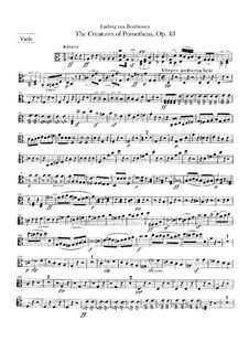 Die Geschöpfe des Prometheus, Op.43: Bratschenstimme by Ludwig van Beethoven