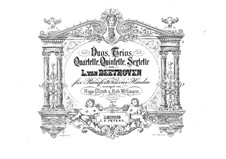 Sonate für Cello und Klavier Nr.2 in g-Moll, Op.5: Bearbeitung für Klavier, vierhändig - Stimmen by Ludwig van Beethoven