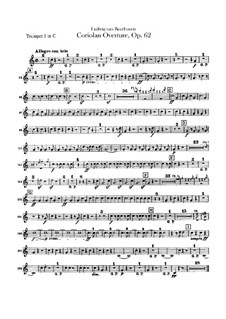 Ouvertüre Coriolan, Op.62: Trompetenstimmen I, II by Ludwig van Beethoven