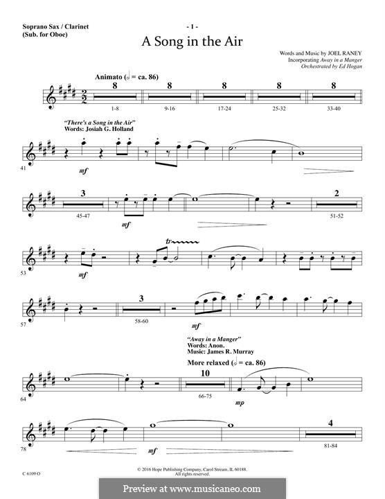 A Song in The Air: Soprano Sax/Clarinet (sub oboe) part by Joel Raney