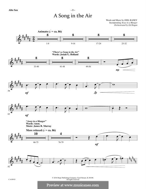 A Song in The Air: Alto Sax part by Joel Raney