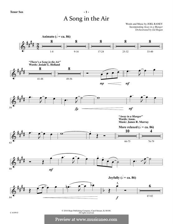 A Song in The Air: Tenor Sax part by Joel Raney