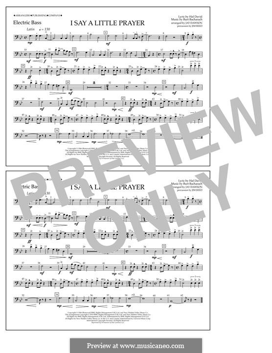 I Say a Little Prayer (arr. Jay Dawson) Aretha Franklin: Electric Bass part by Burt Bacharach