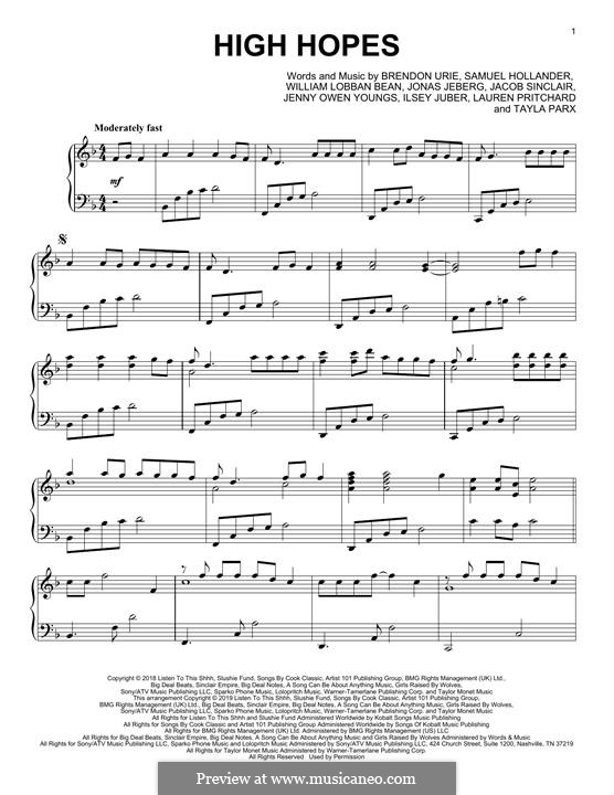 High hopes panic at the disco перевод.