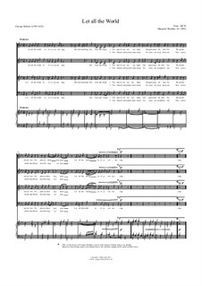 Let all the World (new - for accompanied choir): Let all the World (new - for accompanied choir) by Margaret Woodley