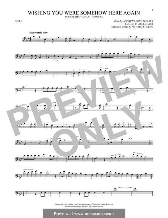 Wishing You Were Somehow Here Again: Für Cello by Andrew Lloyd Webber