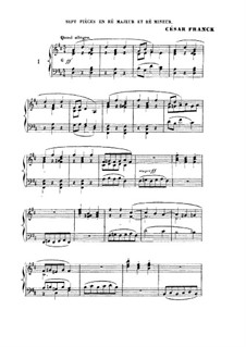 L'Organiste. Neunundfünfzig Stücke für Harmonium: Sieben Stücke in D-Dur und d-Moll by César Franck