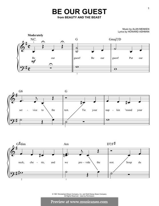 Piano version: Für einen Interpreten by Alan Menken