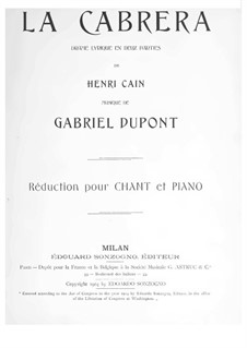 Die Ziegenhirtin: Für Solisten, Chor und Klavier by Gabriel Dupont