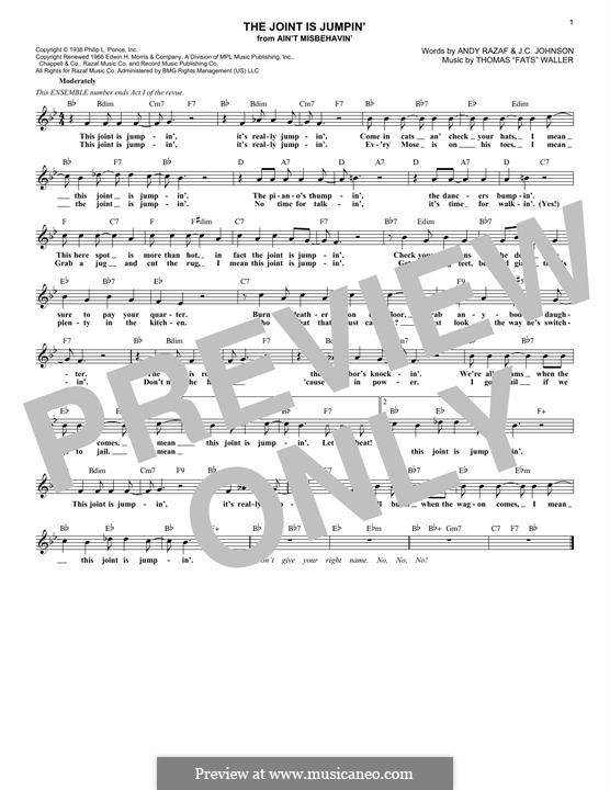 The Joint Is Jumpin': Für Keyboard by Fats Waller