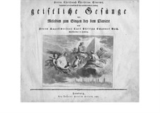 Geistliche Gesänge: Geistliche Gesänge by Carl Philipp Emanuel Bach