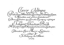 Sechs Partitas, BWV 825-830: Für Tasteninstrumente by Johann Sebastian Bach