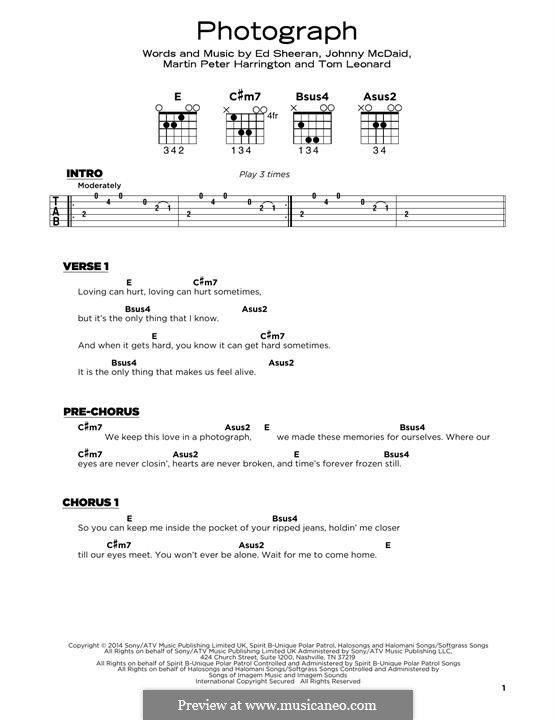 Photograph: Für Gitarre by Ed Sheeran, John McDaid
