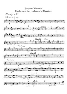 Orpheus in der Unterwelt. Ouvertüre zu Oper von J. Offenbach: Trompetenstimmen by Carl Binder