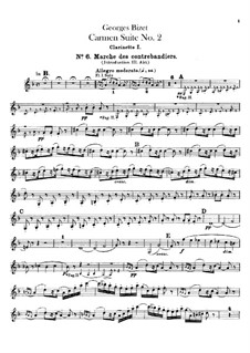 Zweite Suite: Klarinettenstimmen by Georges Bizet