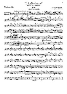Suite II: Nr.1-2, für Theaterorchester – Cellostimme by Georges Bizet
