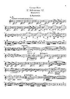 Suite II: Klarinettenstimmen by Georges Bizet
