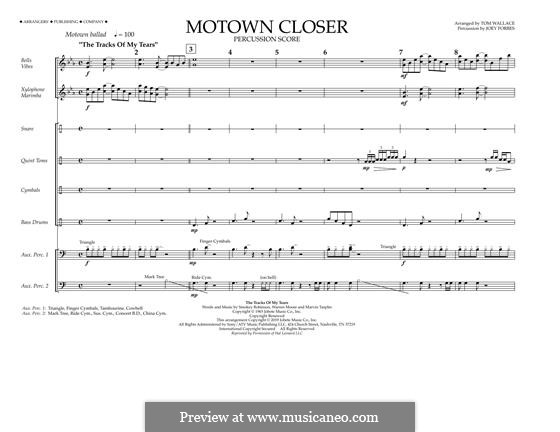 Motown Closer: Percussion Score by Linda Ronstadt, Smokey Robinson, Nicholas Mira