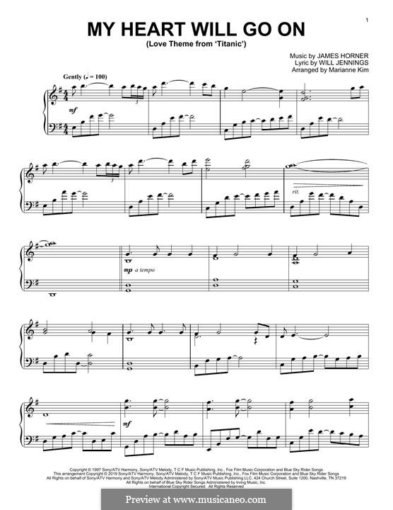 Piano version: Für einen Interpreten by James Horner