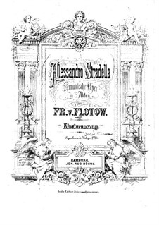 Alessandro Stradella: Bearbeitung für Klavier by Friedrich von Flotow