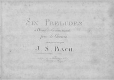 Complete set, BWV 933-938: Für Cembalo by Johann Sebastian Bach