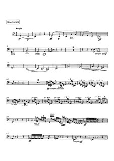 Leonore. Ouvertüre Nr.2 in C-Dur, Op.72a: Kontrabassstimme by Ludwig van Beethoven
