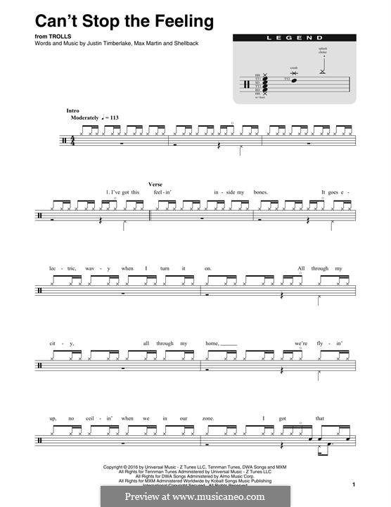 Instrumental version: Drum set by Shellback, Justin Timberlake, Max Martin