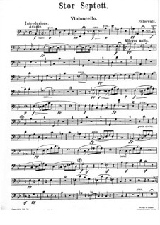 Grosses Septett in B-Dur: Cellostimme by Franz Berwald