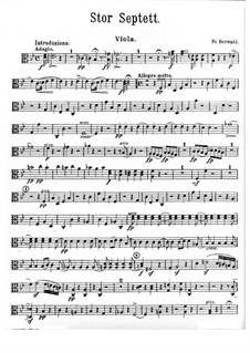Grosses Septett in B-Dur: Violastimme by Franz Berwald